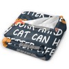 HGOD DESIGNS Funny Cat Throw Blanket with Inspirational Soft Blankets