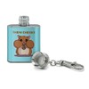 Hamster Them Cheeks Eating Sunflower Seed Stainless Steel 1oz Mini