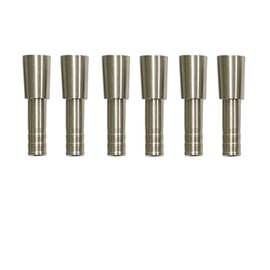 White Water Archery Precision Stainless Steel Half-Out Inserts 5/16″ – .204" ID (50 Grain Stainless Steel, .258"- Fits New Ground 300 & 350)