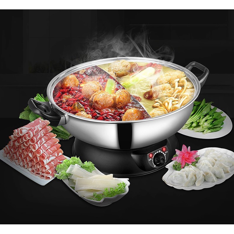 Sonya 5L Electric Dual-Sided Shabu Shabu & Mongolian Hot Pot