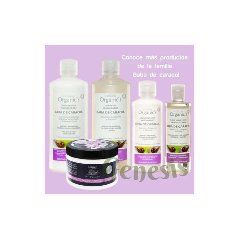 Crema Baba De Caracol Florigan 350g+ Tónico Facial Anti Acné
