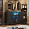 FFBCFDK Dresser for Bedroom with Charging Station & LED Light,