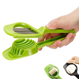Egg Cutter, Hard Boiled Eggs Slicers Handheld Fruit Divider Vegetable Slicing Tool for Mushroom Strawberry Cherry Tomato Kiwi Kitchen Gadgets