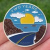 2 Year Sobriety Coin Sobriety Chip Medallion Coins with Coin