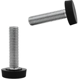 (Pack of 2) Furniture Leveling Feet 13/32" x 1-9/16" (M10 x 40 mm), Adjustable Round Legs 63/64" (25 mm) Diameter, 13/32" (M10) Thread Leveler Foot