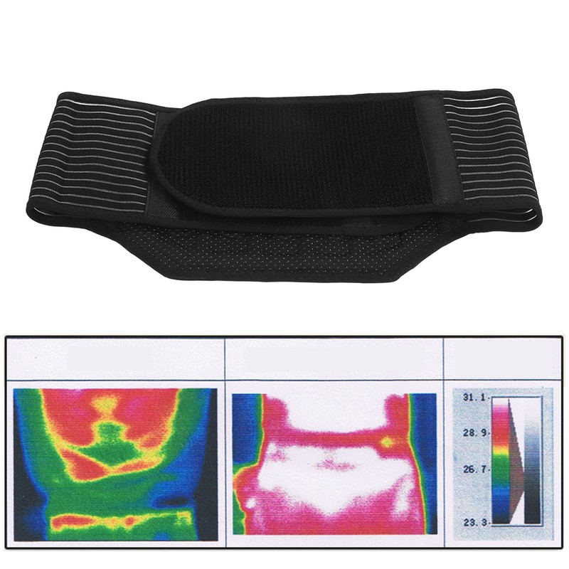 Self Heating Back Brace Magnetic Therapy Breathable Lumbar Support Compression