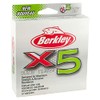 Berkley X5 Geflochtene Schnur, Low Viz Grün