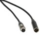 HangTon Headset Microphone Audio Adapter Extension Cable for Shure SM-93