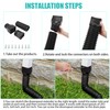 PXCAYFF 2 Pack Rain Gutter Downspout Extensions Flexible,Downspout Extender Diverter