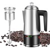 HOMOKUS Electric Coffee Percolator 12 CUPS Percolator Coffee Pot, 800W