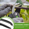 2 Pcs Pruning Shear Sturdy Steel Hand Pruner with Ergonomic