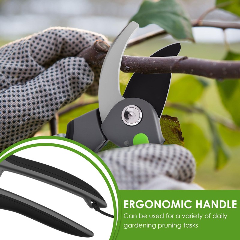 2 Pcs Pruning Shear Sturdy Steel Hand Pruner with Ergonomic