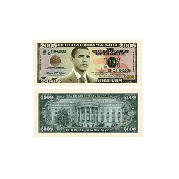 (100) Barack Obama 2008 Commemorative Dollar Bill