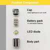10 Pack Small Spotlight Battery Operated LED Lights, Warm White
