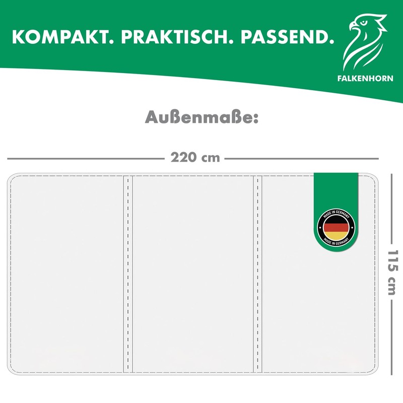 Falkenhorn® Vehicle Registration Document Cover - Transparent Car Registration Document