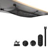 WurdeWindig Cable Management Net, Black Cable Manager Kit,Flexible Under Desk