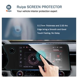 GMC Canyon 2023/2024 Screen Protector - 2PCS AR Plastic Films, 11.3" Trapezoidal with Holes, Compatible with High Configuration Canyon (Elevation/AT4/Denali/AT4X)