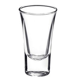 Bormioli Rocco Dublino Collection Shot Glasses - Set of 6 Clear Shot Tumblers With Heavy Base – 2-Ounce Shooter Glass For Spirits & Liquors – Classic European Design Drinkware For Bar, Pub & Home Use
