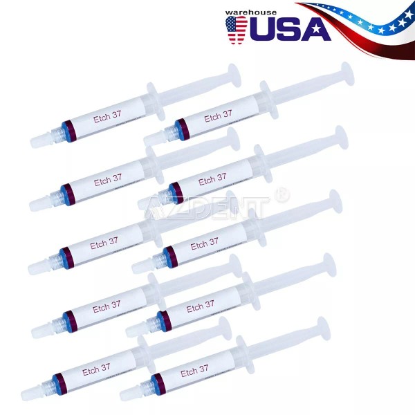 Unbranded 10Pcs Dentex Dental Acid Etching Gel 37% Enamel Dentin
