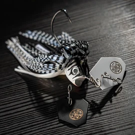 LMAB Chatterbait Multi Vibe 2.0 - Hook Size 1/0 & 5/0 - Artificial Bait for Predator Fishing, Chatterbait Pike, Pike Bait, Perch Bait, Fishing Lure Pike, Chatterbaits (White Tiger, 5/0-14 grams)