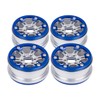 RC Wheel Rims，4pcs 1.9 Inch Aluminum Alloy Beadlock Rim Set