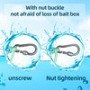 ZZOFSWORM Bait Cage with Quick Release Clips&Luminous Rope,Bait Box Fishing