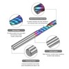 sourcing map Spiral CNC Router Bit 1/4" Diameter 1/4" Shank