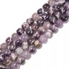 Natural Teeth Amethyst Barrel Shape Beads Size 10x10mm 15.5'' Strand