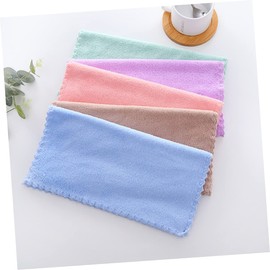 FRCOLOR 10Pcs Microfiber Makeup Remover Cloth Soft Coral Fleece Face Towel for for Home and Travel Use Random Color Assortment Compact and Durable
