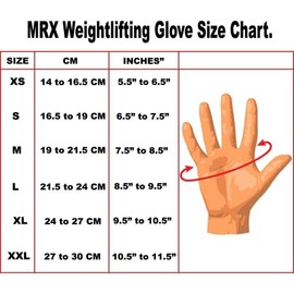 MRX Mens Workout Gloves for Weightlifting & Powerlifting - Wrist Support Fingerless Gym Accessories for Men