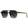 WearMe Pro Polarized Aviator Classic Double Bridge Women's Sunglasses (Emerald