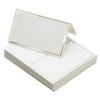 SZCXDKJ Table Place Cards 50Pcs - Wedding Place Cards White Blank Tent Card Name Cards for Table Setting Weddings Party Dinner Reception Seating Food Home Decorations Office (Gold)