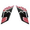 Tankpad Knee Pad Compatible with Honda Transalp XL 750 Black