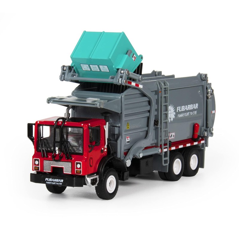 Hobby Crazy Diecast Bin Truck Rubbish Recycling Material Transporter 1:24