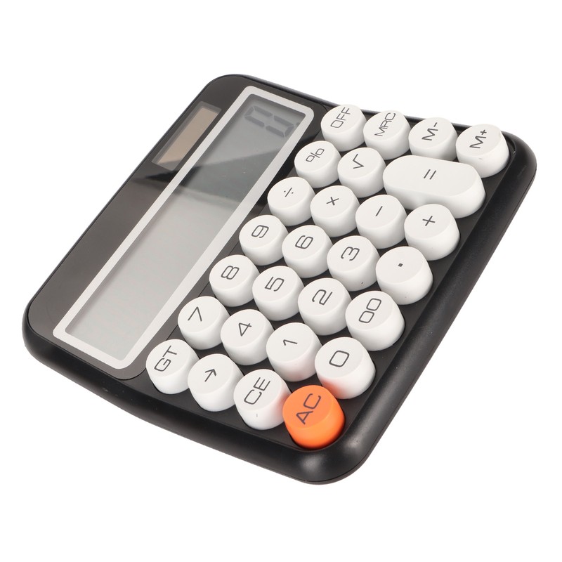 12 Digit Calculator Round Button LCD Display Calculator Detachable Auto