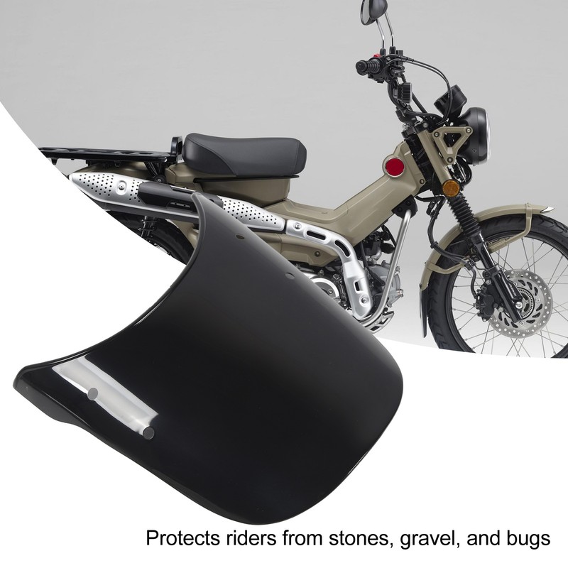 Motorcycle Front Windshield PC Airflow Wind Deflector Fairing Windscreen for
