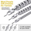 Mens Bracelet 10MM Chain 316L Stainless Steel Punk Curb Cuban