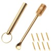 8 Pcs Ear Wax Removal Tool, Folding Type Copper Ear-Pick
