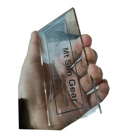 Mt. Sun Gear Heavy Duty Acrylic Wax Scraper for ski and Snowboard Tuning. 4MM Thick. Perfect for Downhill, Snowboards or XC skis to Perfect for Alpine Skis and Snowboards (Clr1pk)