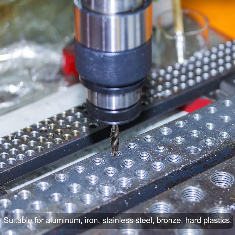 sourcing map 2pcs Combination Drill and Tap Bits Metric M5