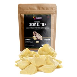 Motherland Goods Natural Cocoa Butter Chunks - Organic & Raw Unrefined Body Moisturizer for Sensitive Skin, Anti-Aging, Scars & Eczema Relief - Premium Raw Butter From Ghana (4 Oz)