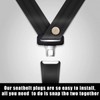Sylvil 10 Sets Seat Belt Button Stop, Plastic Seat Belt
