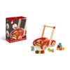 Janod Wooden ABC Buggy Cart with 30 Blocks - Ages