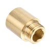 PATIKIL Shower Head Extension Arm, Copper G1/2 Male to Female