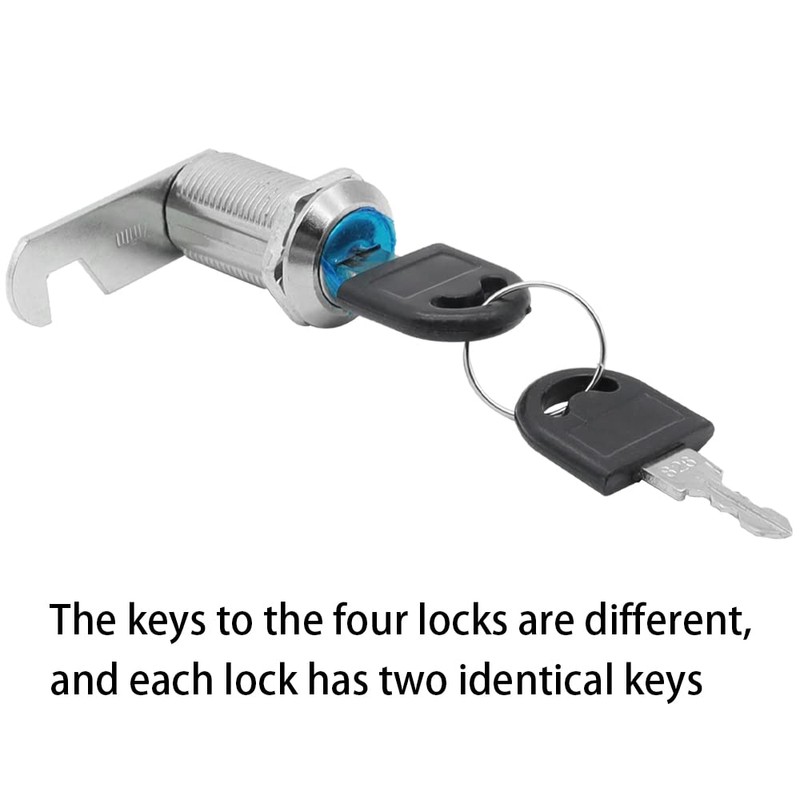 KtbeYTi 4 Pieces 20mm Mailbox Lock Durable Lever Lock Furniture