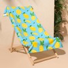 Dreamscene Microfibre Beach Towel Blue Lemon, Swim Towels for Adults