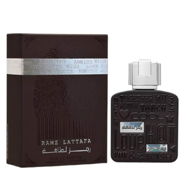 Lattafa Ramz Lattafa Silver Eau De Parfum Spray for Men, 3.4 Ounce