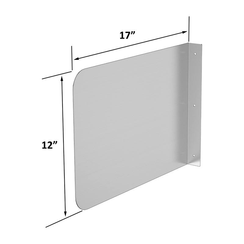 ACE Stainless Steel Wall Mount Splash Guard for Commercial Restaurant