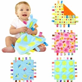 Seller-Shomer Taggies Colors & Style Security Blanket Lovey, CONFETTI