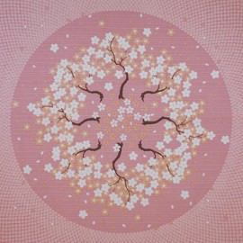 Maeda Dyeing Flower Clothing, Cherry Blossom Tree, Small Furoshiki